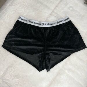 Juicy Couture Black‎ Velvet Shorts